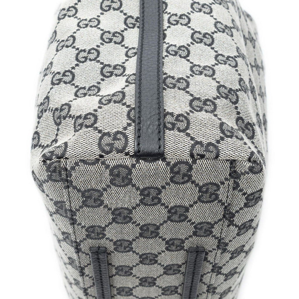 Gucci Tote Gray Black GG Canvas — view 8