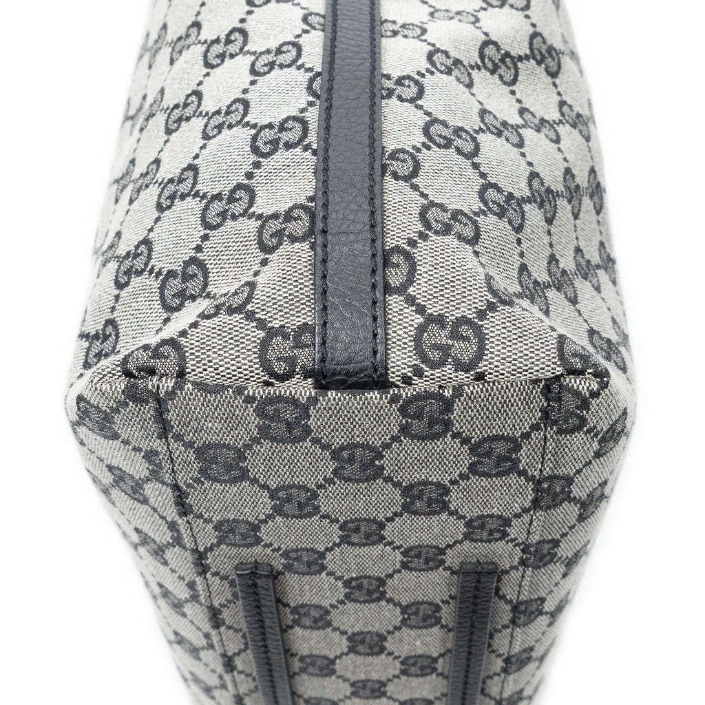 Gucci Tote Gray Black GG Canvas — view 7