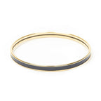 Hermes Enamel Bangle Navy Plating Bracelet — view 3