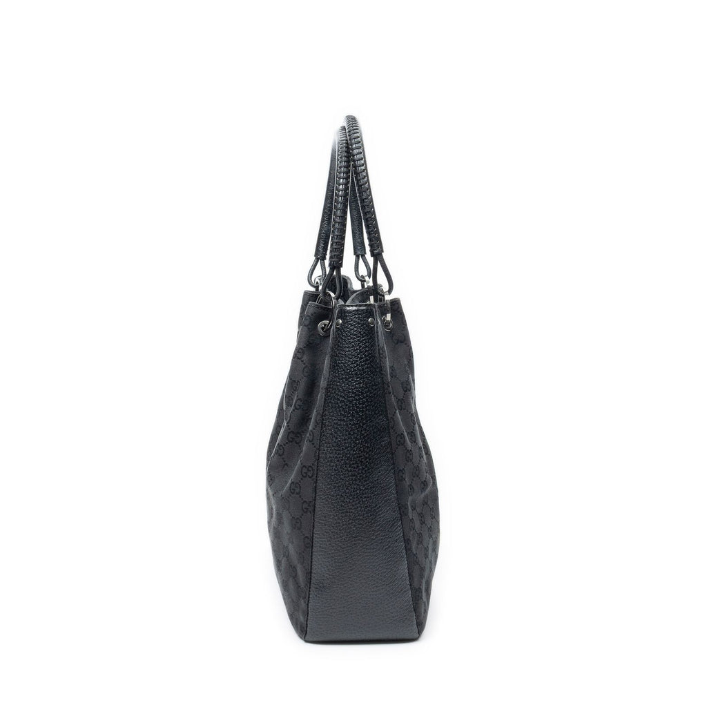Gucci Shoppingtote Black GG Canvas Shoulder — view 4