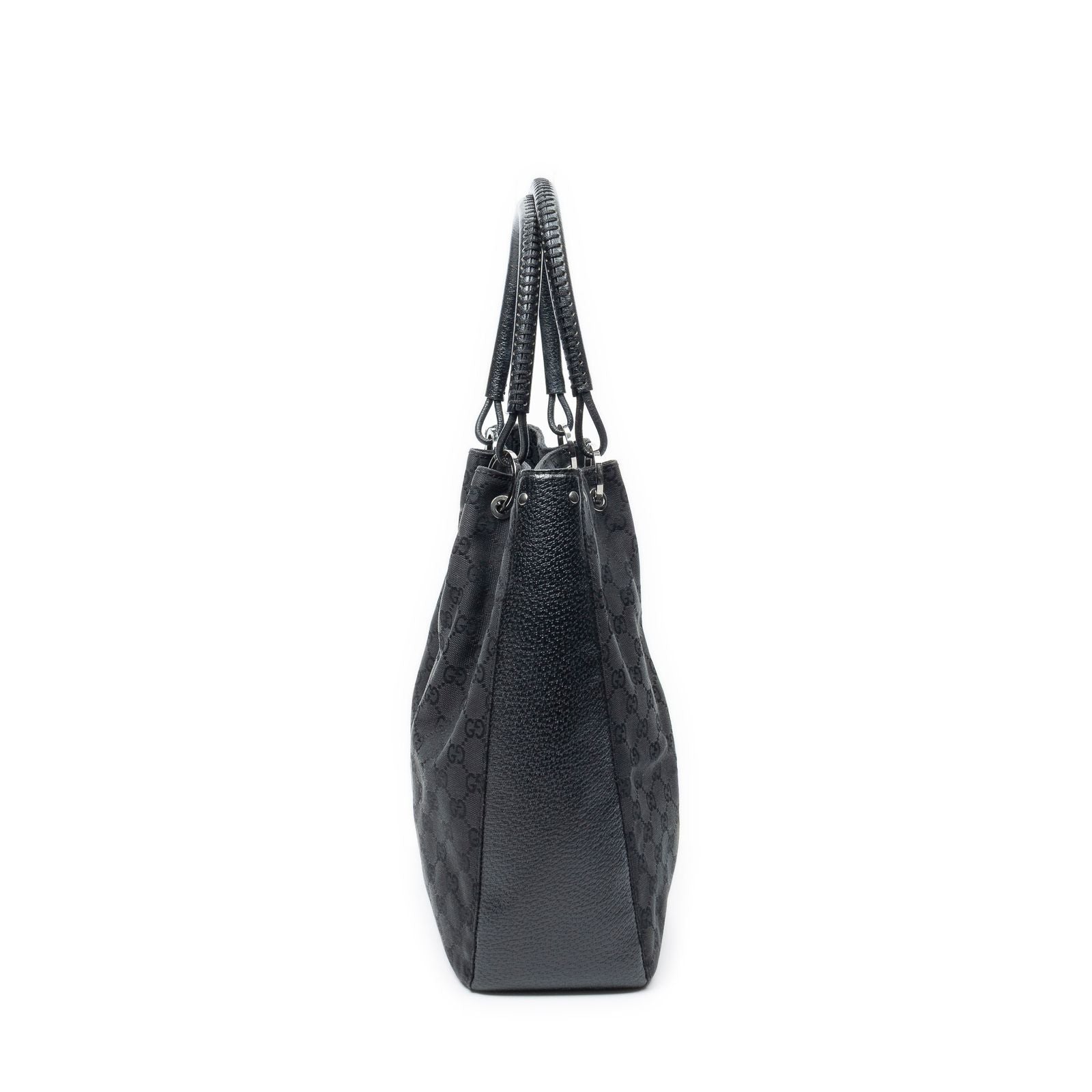 Gucci Shoppingtote Black GG Canvas Shoulder — view 4