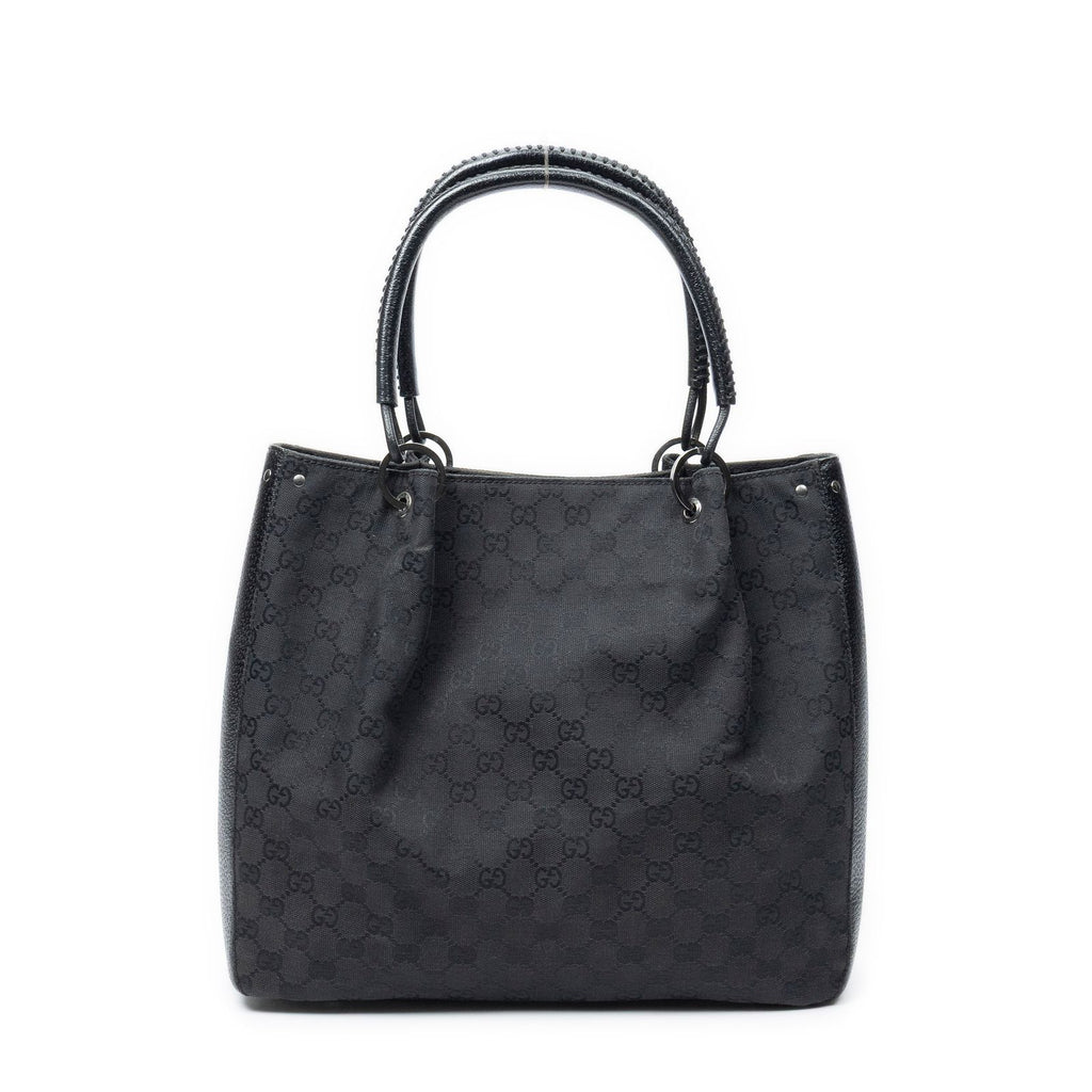 Gucci Shoppingtote Black GG Canvas Shoulder — view 5