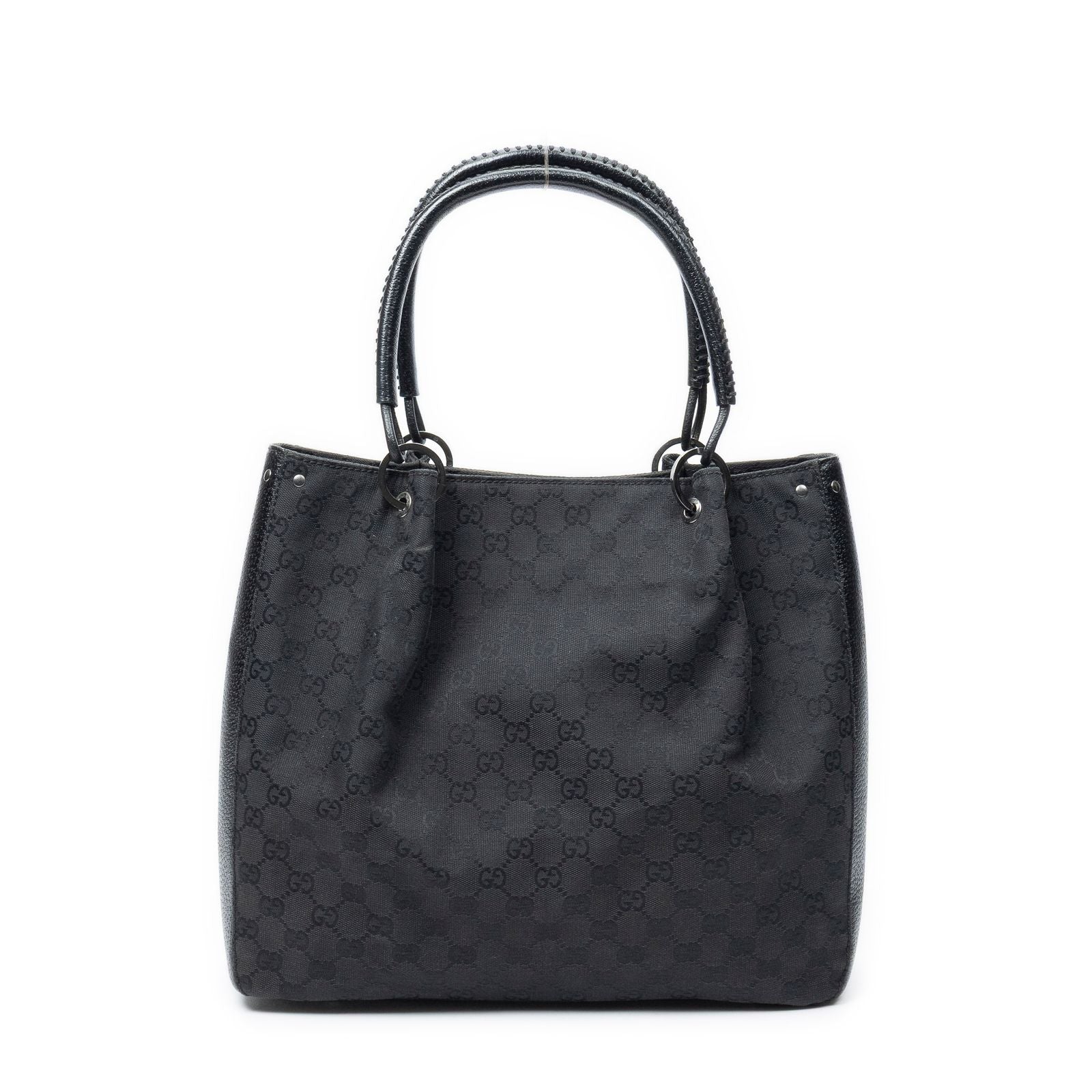 Gucci Shoppingtote Black GG Canvas Shoulder — view 5