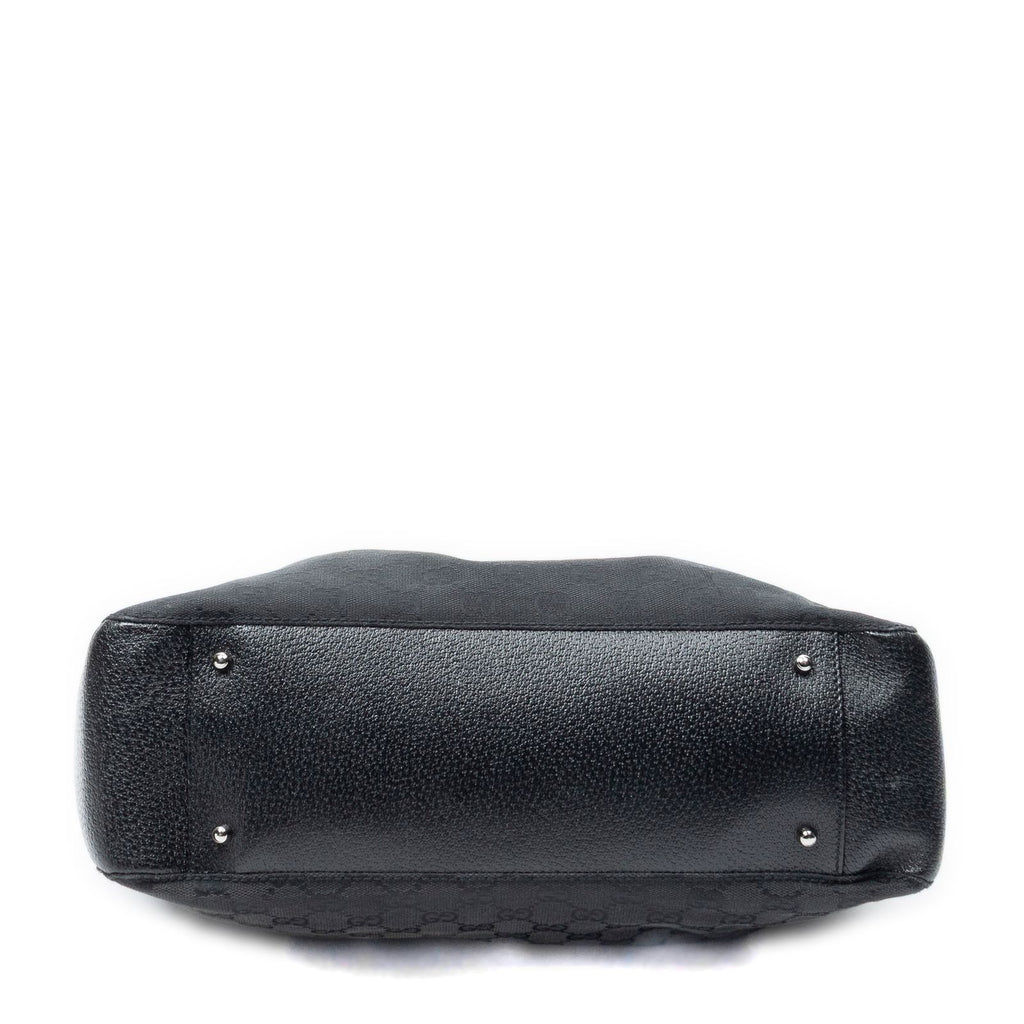 Gucci Shoppingtote Black GG Canvas Shoulder — view 6