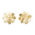 Chanel CC Logo Clip Type Earrings Gold Plated
