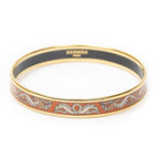 Hermes Enamel Bangle Orange Plating Bracelet — view 2