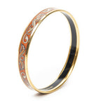 Hermes Enamel Bangle Orange Plating Bracelet