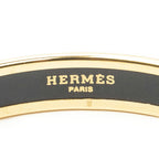 Hermes Enamel Bangle Navy Plating Bracelet — view 4