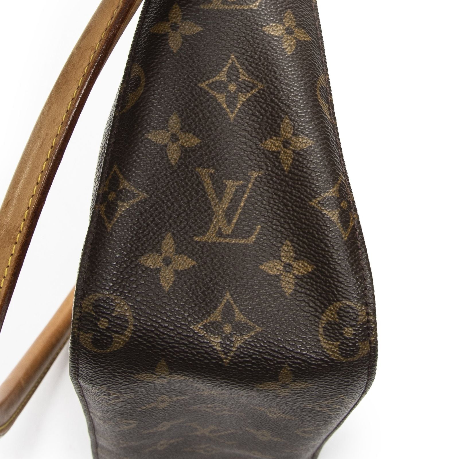 Louis Vuitton Looping Brown Monogram Canvas Shoulder — view 8