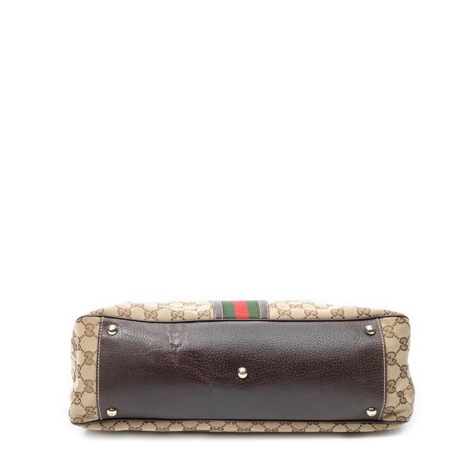 Gucci Shoppingtote Beige Brown GG Canvas Shoulder — view 6