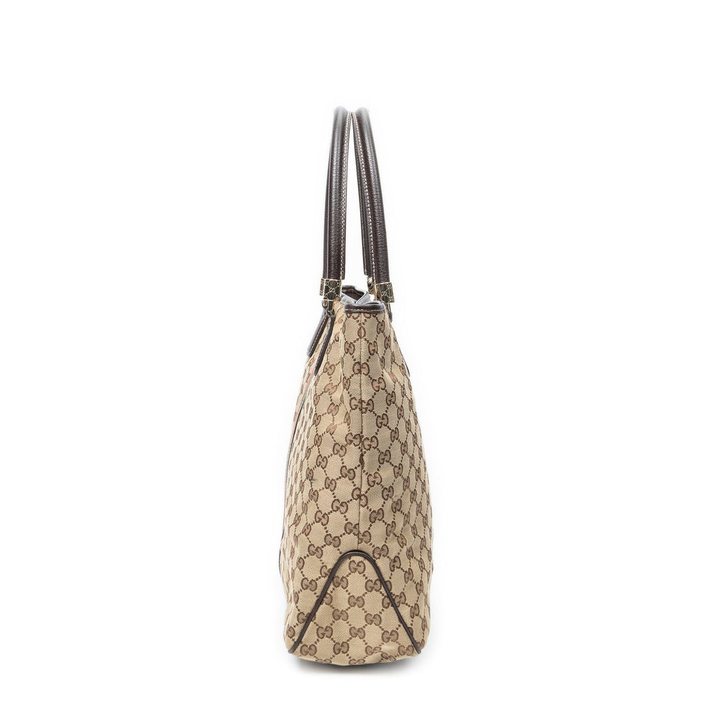 Gucci Shoppingtote Beige Brown GG Canvas Shoulder — view 3