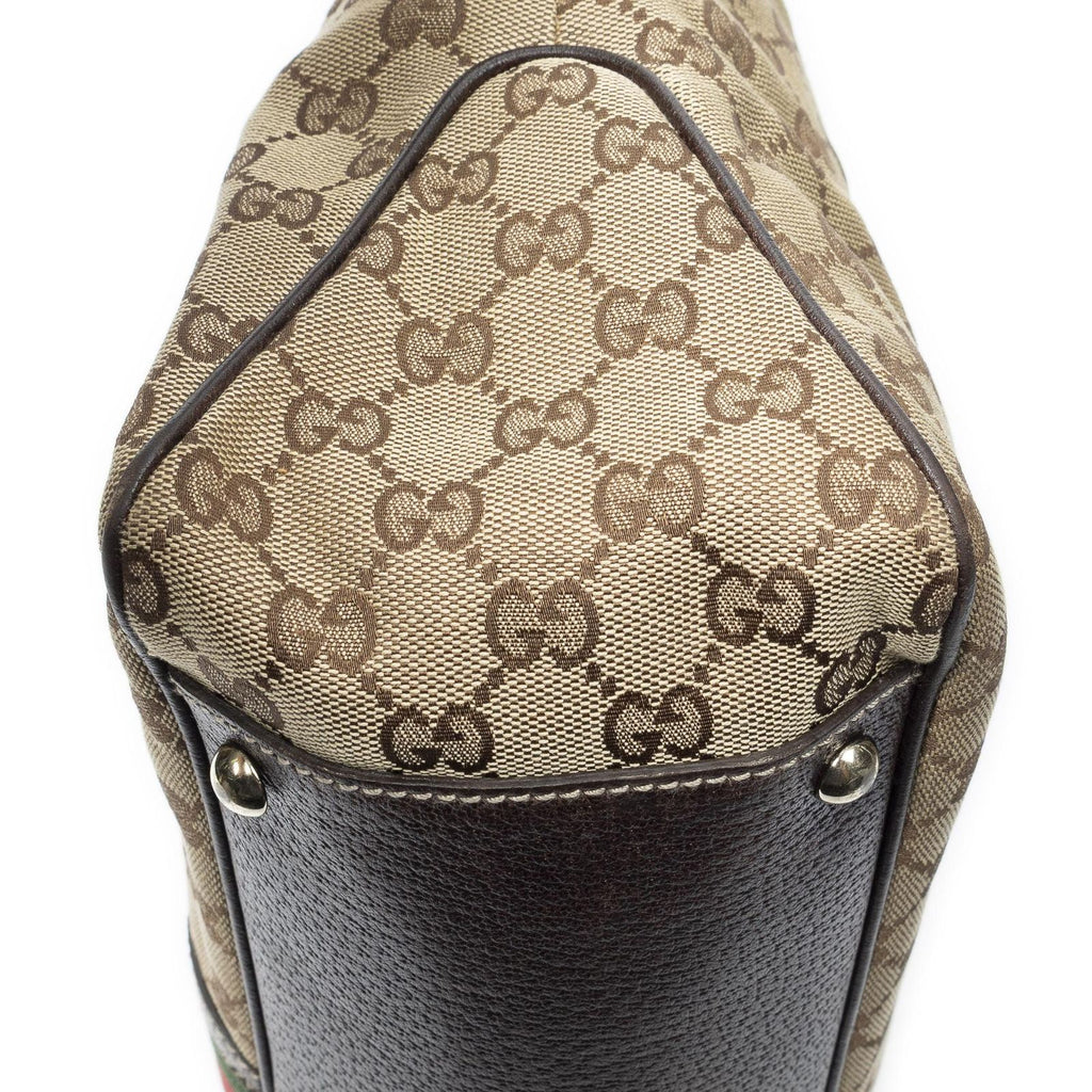 Gucci Shoppingtote Beige Brown GG Canvas Shoulder — view 7