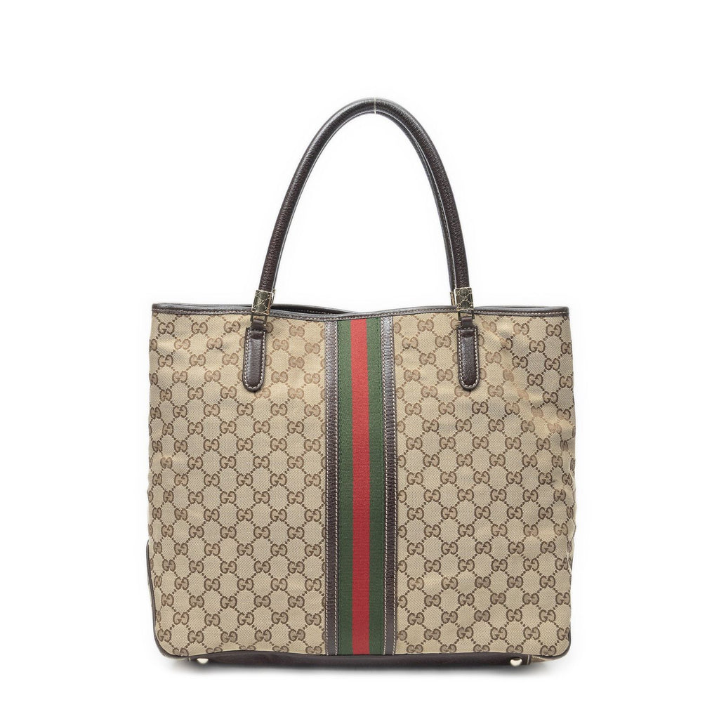Gucci Shoppingtote Beige Brown GG Canvas Shoulder