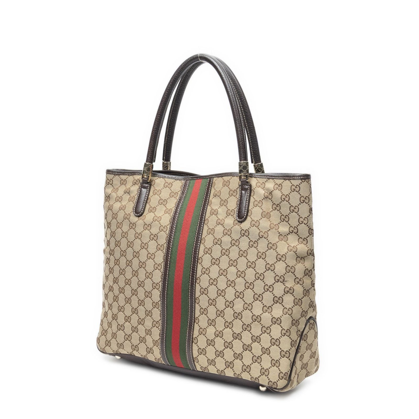 Gucci Shoppingtote Beige Brown GG Canvas Shoulder — view 2