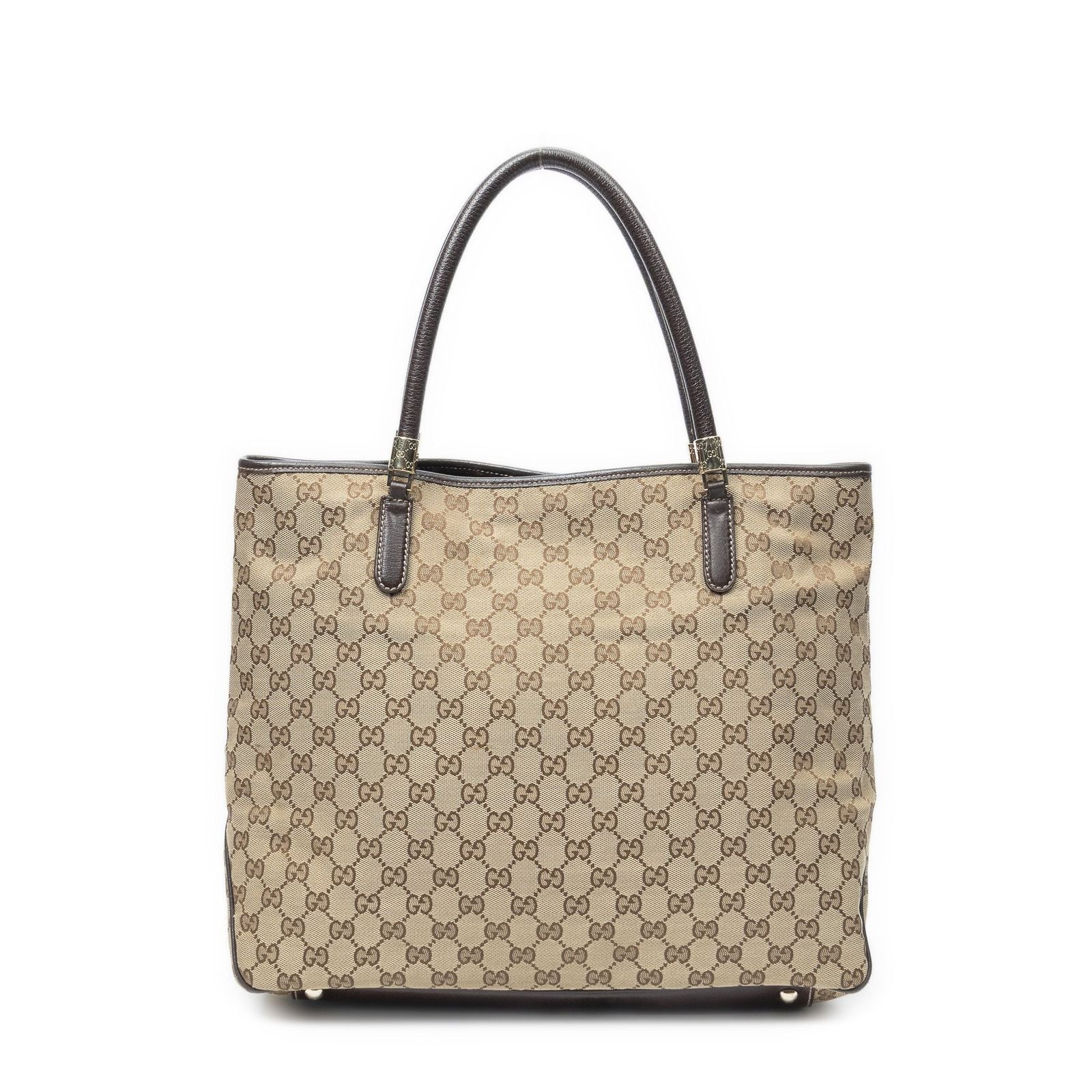 Gucci Shoppingtote Beige Brown GG Canvas Shoulder — view 5