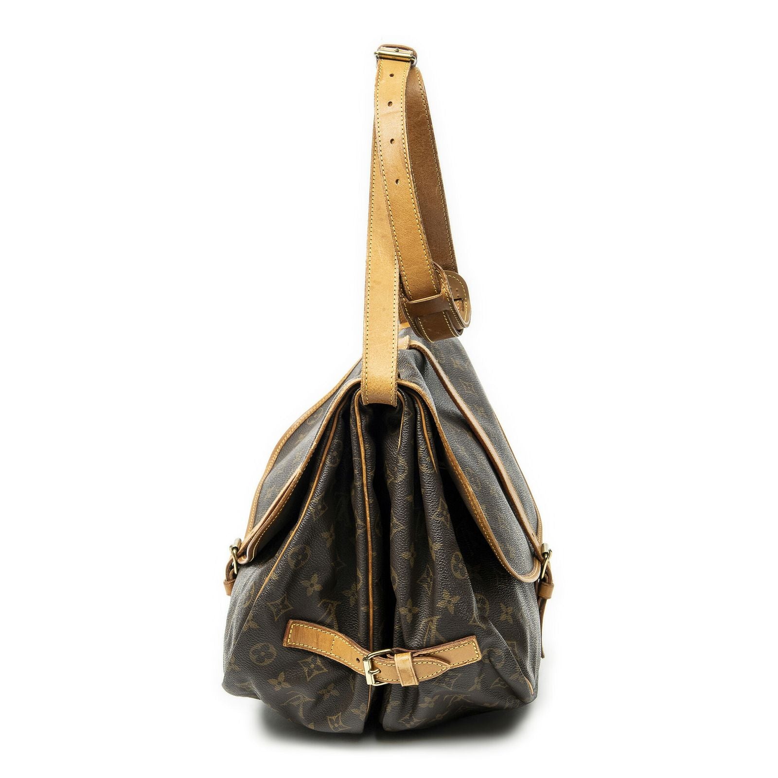 Louis Vuitton Saumur Brown Monogram Canvas — view 3