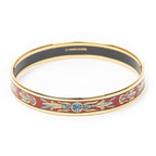 Hermes Enamel Bangle Red Plating Bracelet — view 3