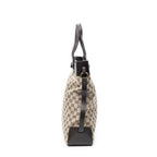 Gucci Vertical Buckle Tote Beige Brown GG Canvas — view 3