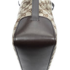 Gucci Vertical Buckle Tote Beige Brown GG Canvas — view 7