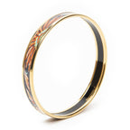 Hermes Enamel Bangle Gray Plating Bracelet