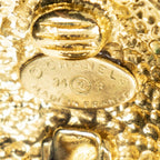 Chanel CC Diamond Clip on Earrings Gold Plated — view 3