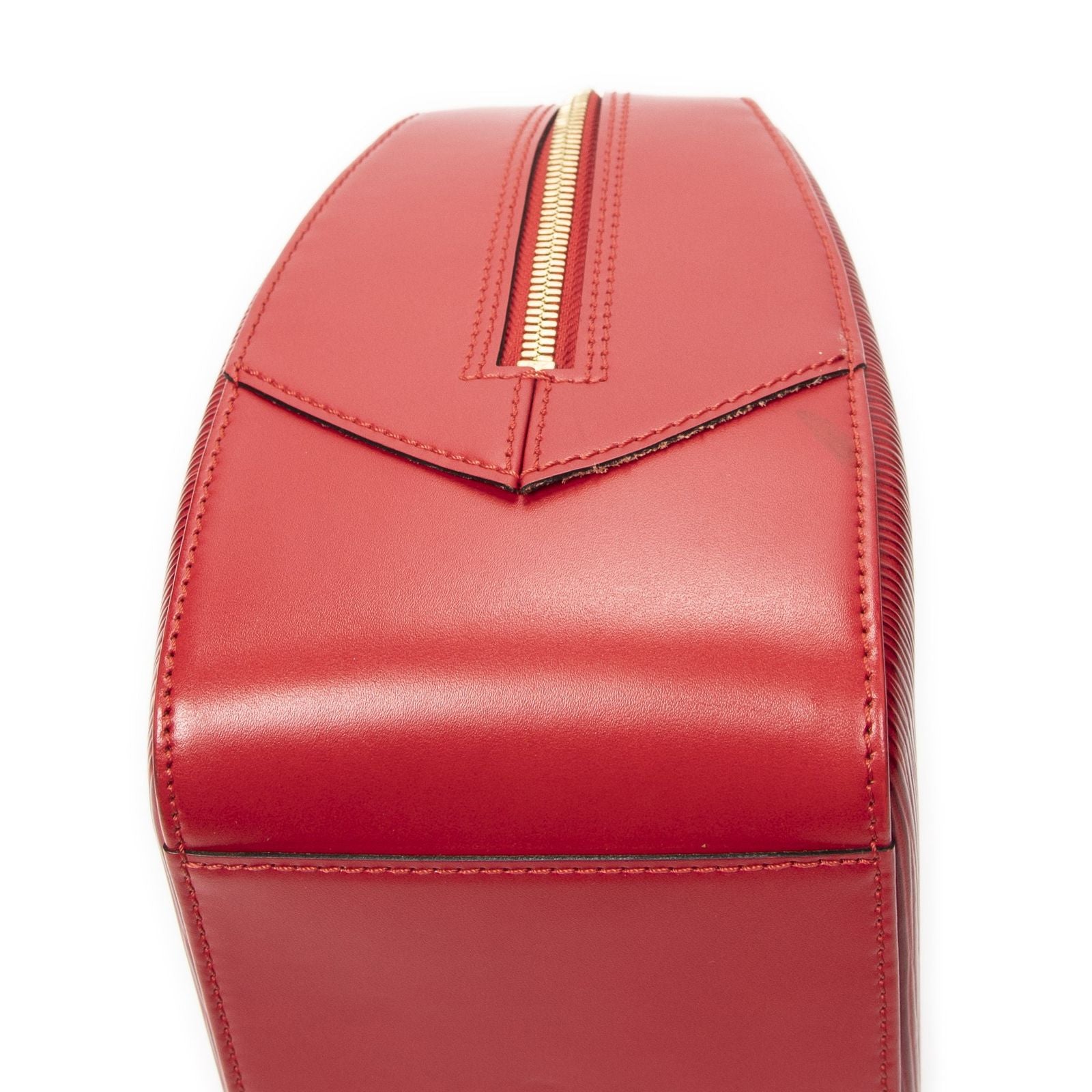 Louis Vuitton Blanc Red Epi Handbag — view 7