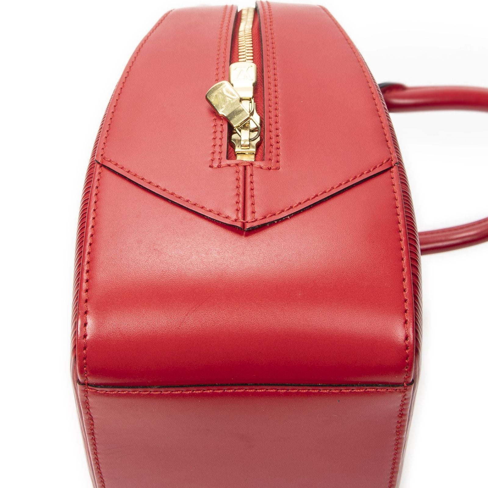 Louis Vuitton Blanc Red Epi Handbag — view 8