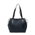 Gucci Side Drawstring Shopping Tote Black GG Canvas — view 5