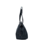 Gucci Side Drawstring Shopping Tote Black GG Canvas — view 4