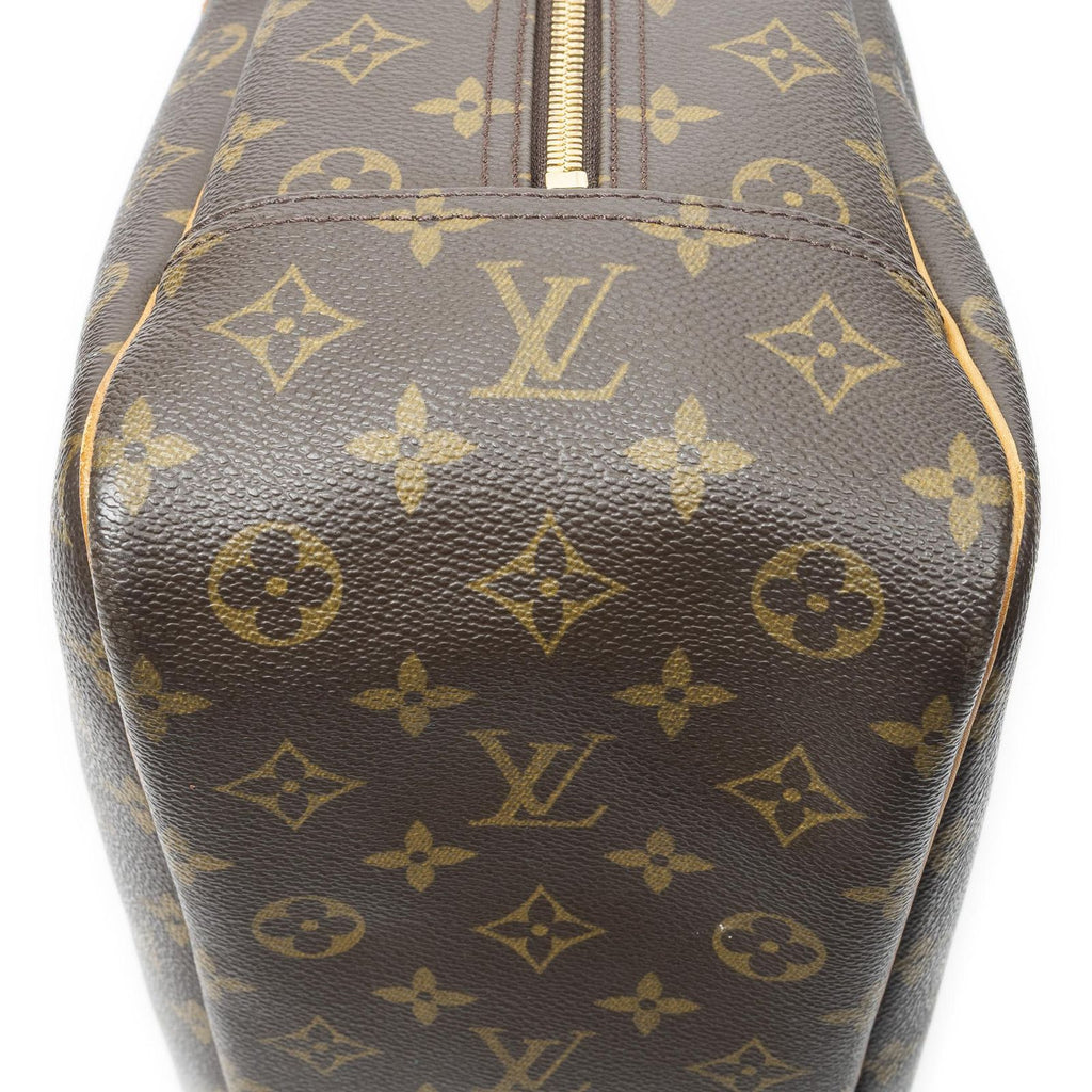 Louis Vuitton Deauville Brown Monogram Canvas Handbag — view 7