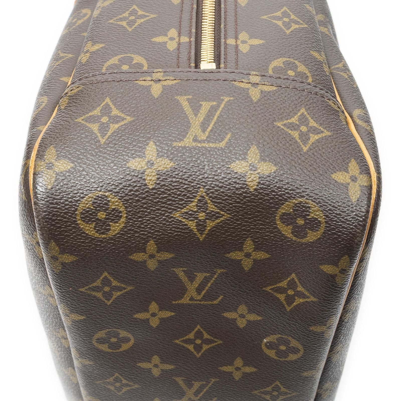 Louis Vuitton Deauville Brown Monogram Canvas Handbag — view 7