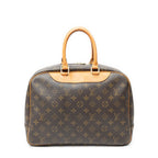 Louis Vuitton Deauville Brown Monogram Canvas Handbag — view 5