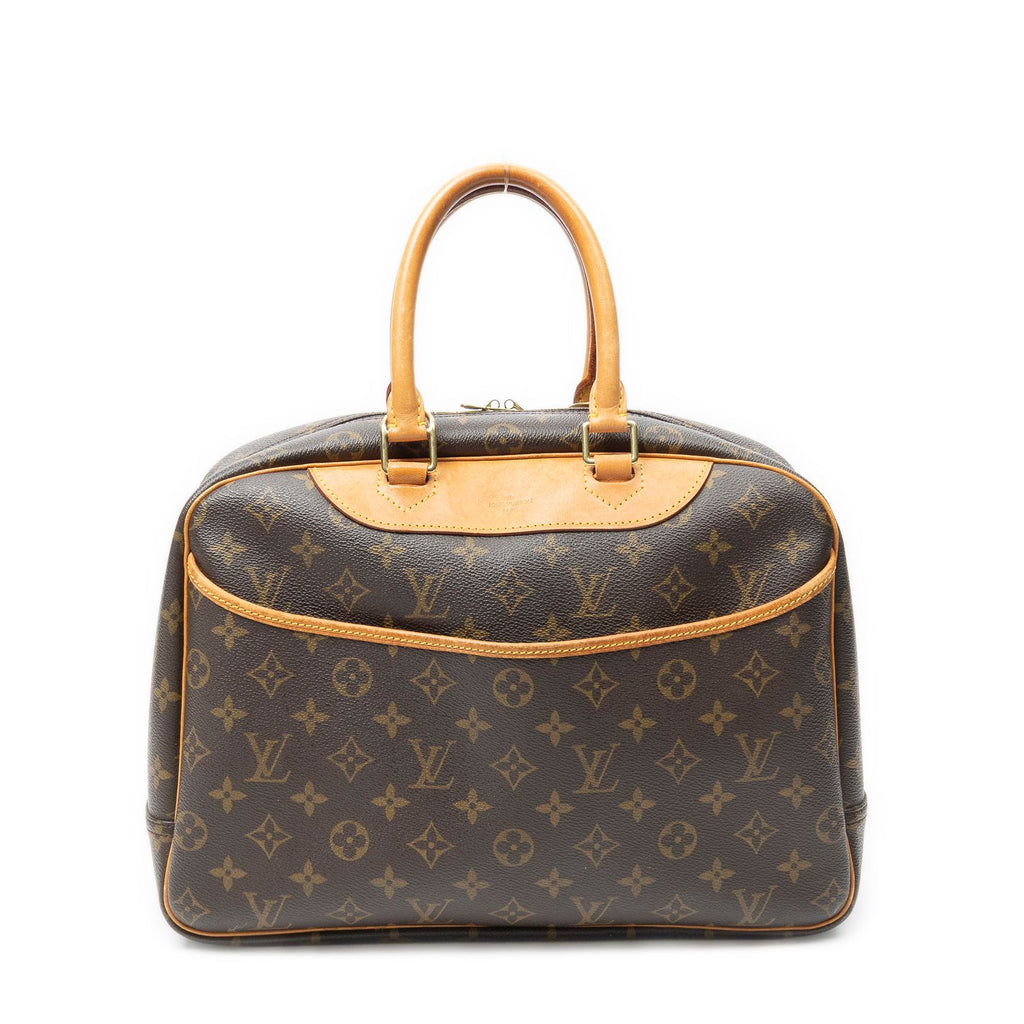 Louis Vuitton Deauville Brown Monogram Canvas Handbag