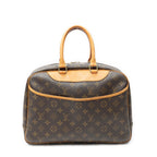 Louis Vuitton Deauville Brown Monogram Canvas Handbag