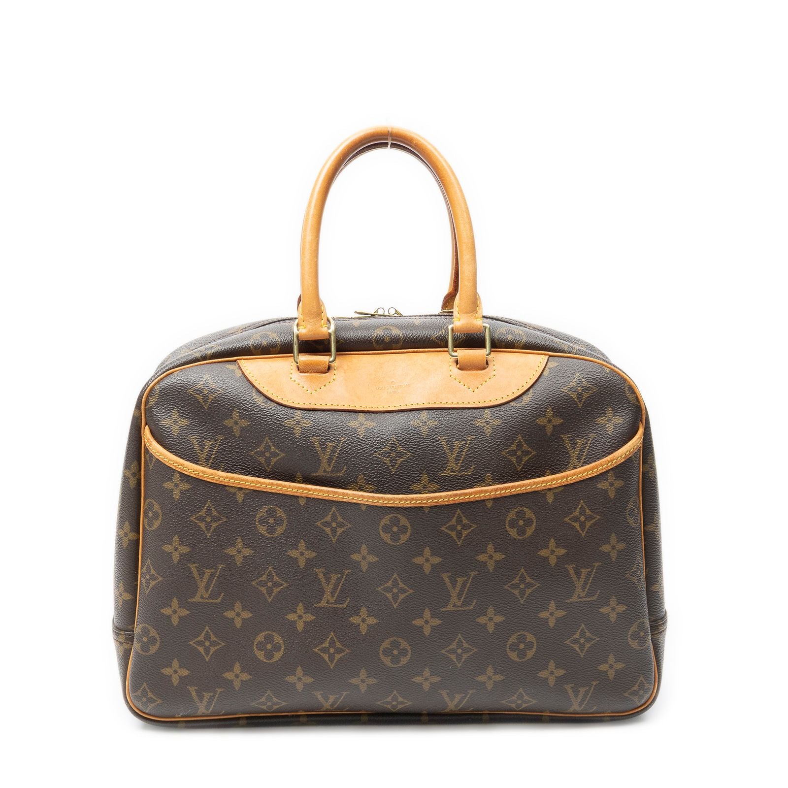 Louis Vuitton Deauville Brown Monogram Canvas Handbag