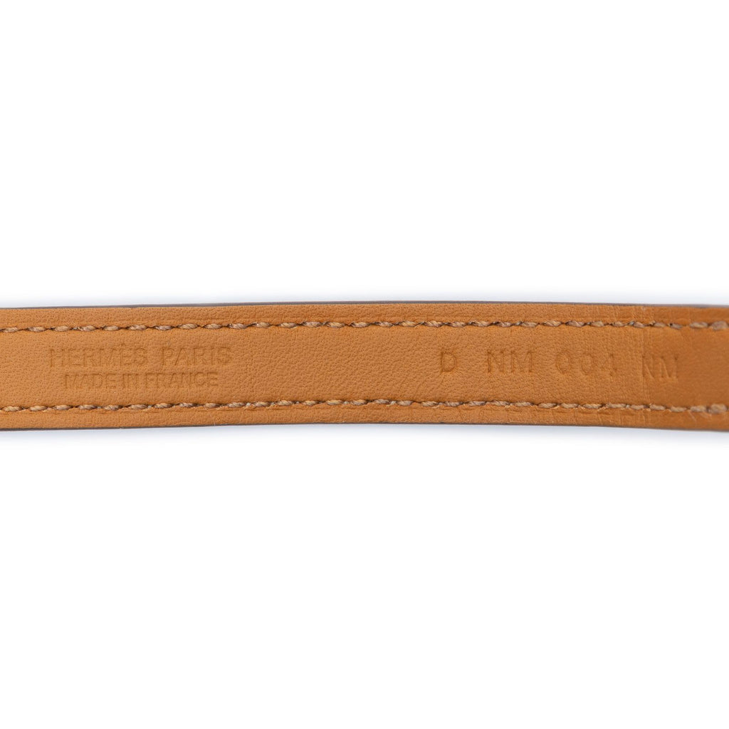 Hermes Rivale Double Bracelet Lightbrown Leather — view 5