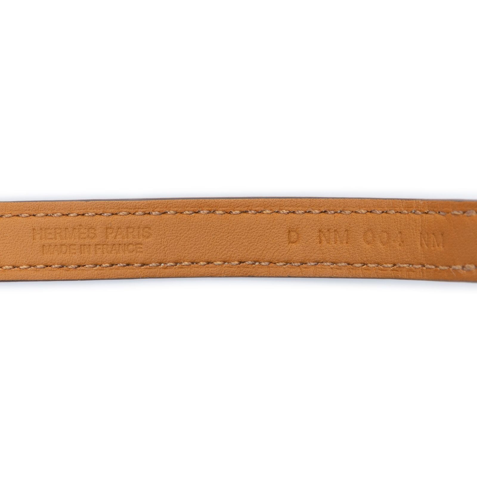 Hermes Rivale Double Bracelet Lightbrown Leather — view 5