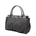 Gucci Large Abbey D Ring Tote Dark Brown GG Denim Canvas — view 2