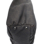 Gucci Large Abbey D Ring Tote Dark Brown GG Denim Canvas — view 7