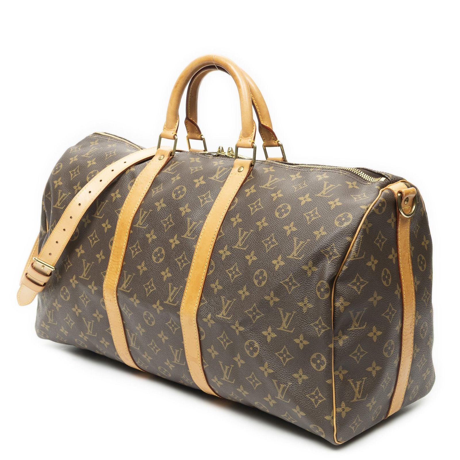 Louis Vuitton Keepall Bandouliere Brown Monogram Canvas — view 2
