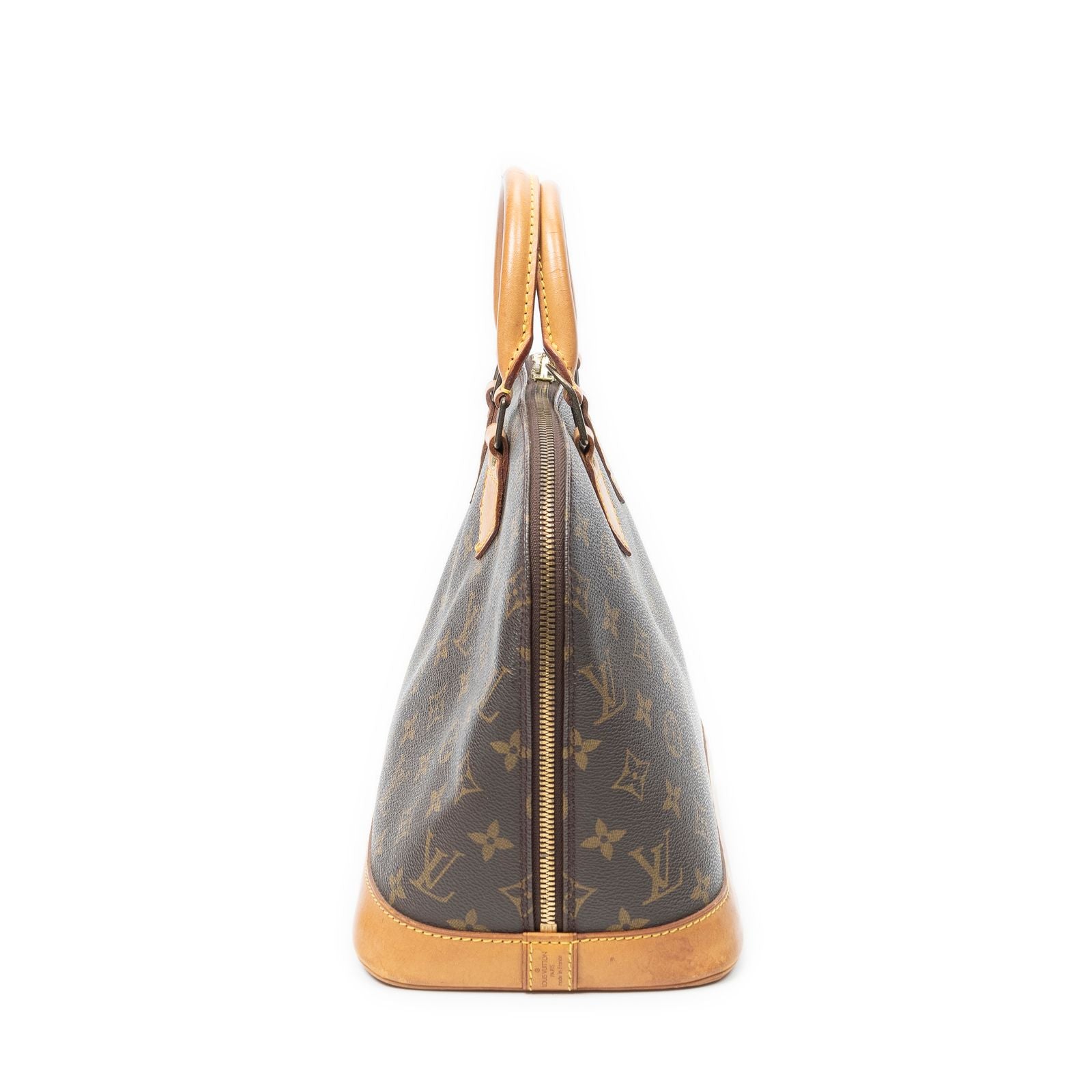 Louis Vuitton Alma Brown Monogram Canvas Handbag — view 4