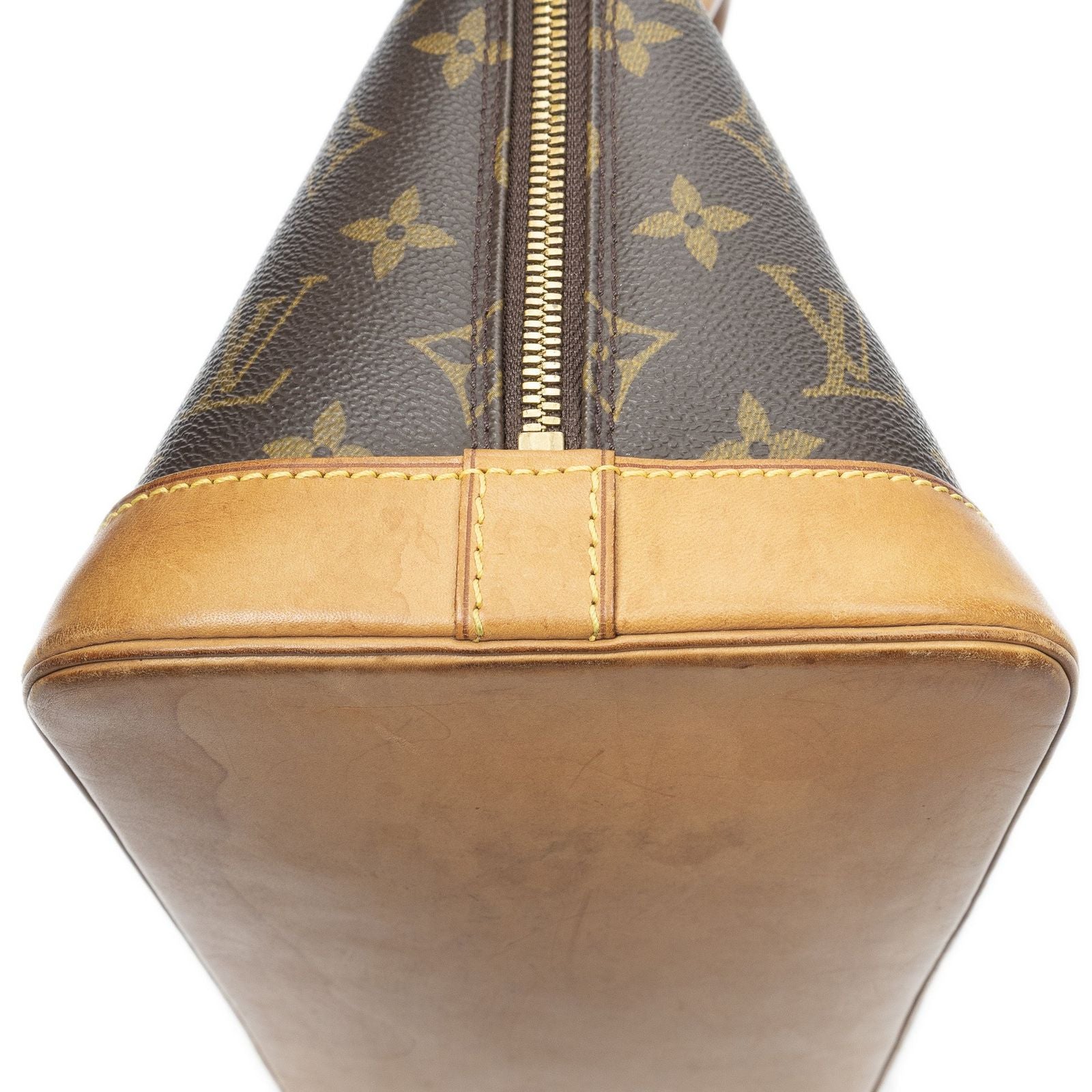 Louis Vuitton Alma Brown Monogram Canvas Handbag — view 7