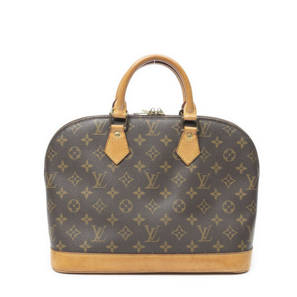 Louis Vuitton Alma Brown Monogram Canvas Handbag — view 5