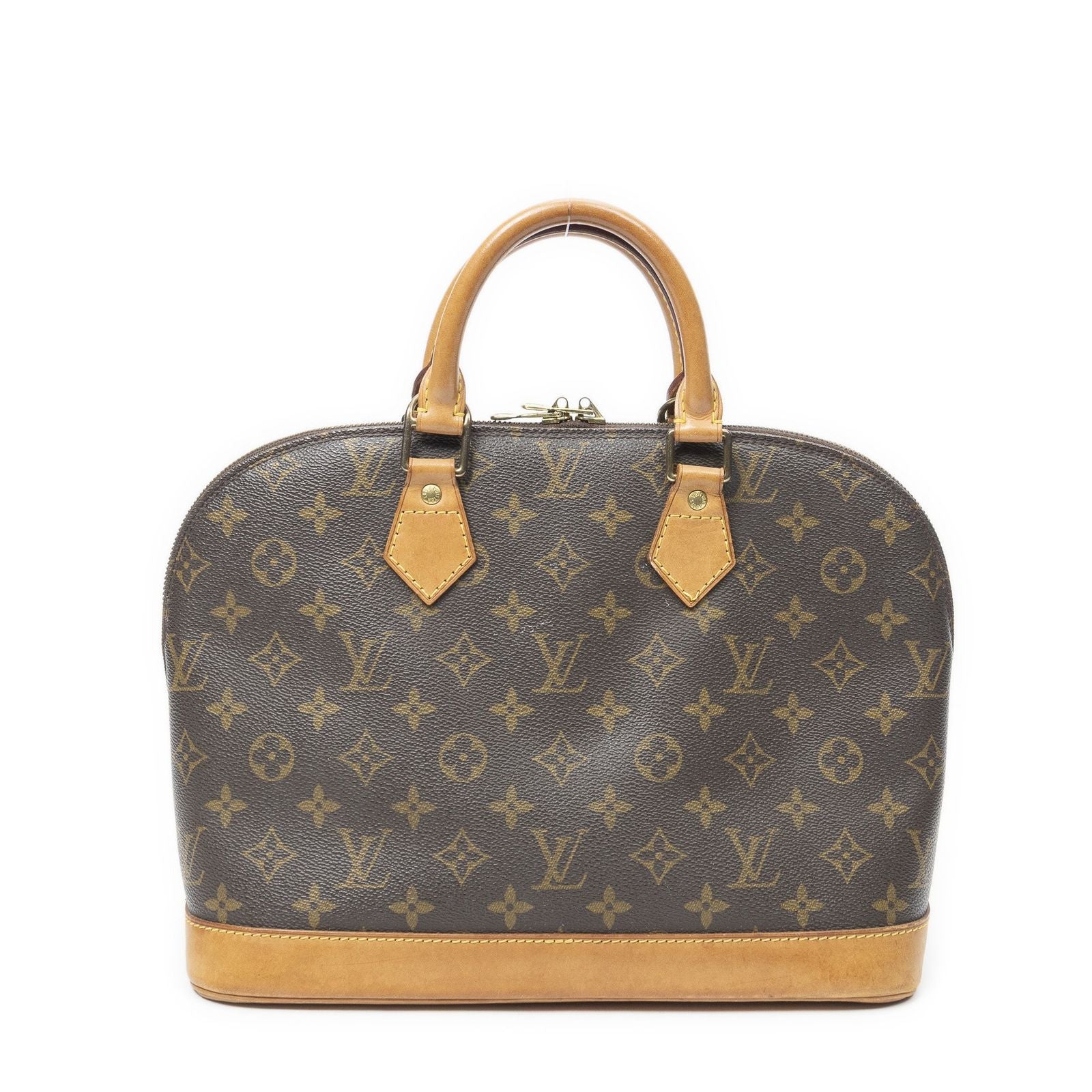 Louis Vuitton Alma Brown Monogram Canvas Handbag — view 5