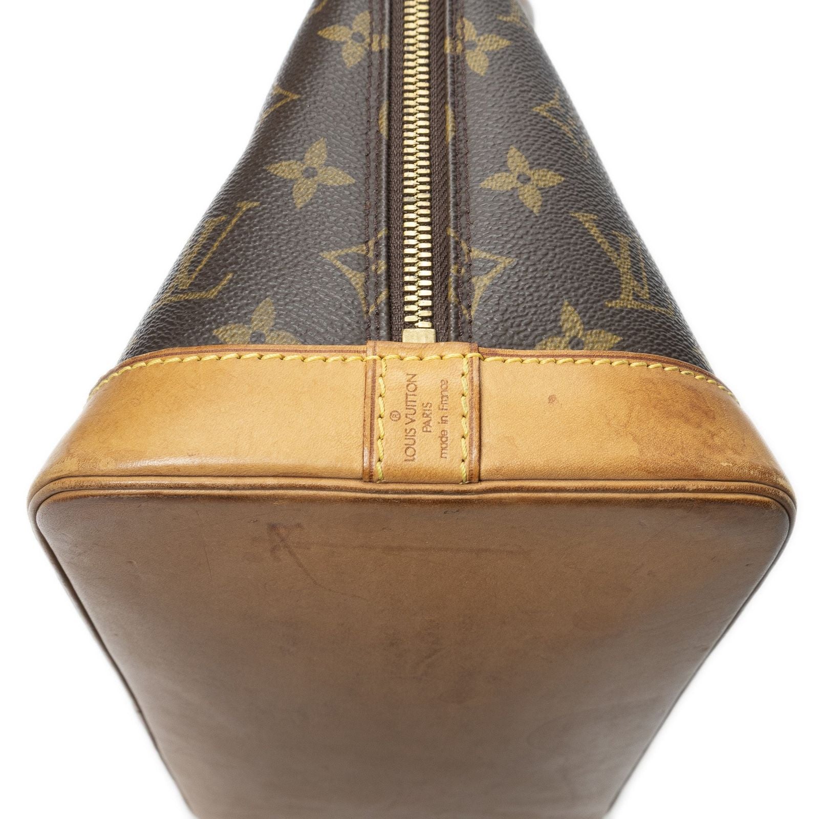 Louis Vuitton Alma Brown Monogram Canvas Handbag — view 8