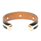 Hermes Binome Calf Bracelet Black Leather