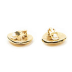 Chanel CC Rectangular Clip on Earrings Gold Plated — view 2