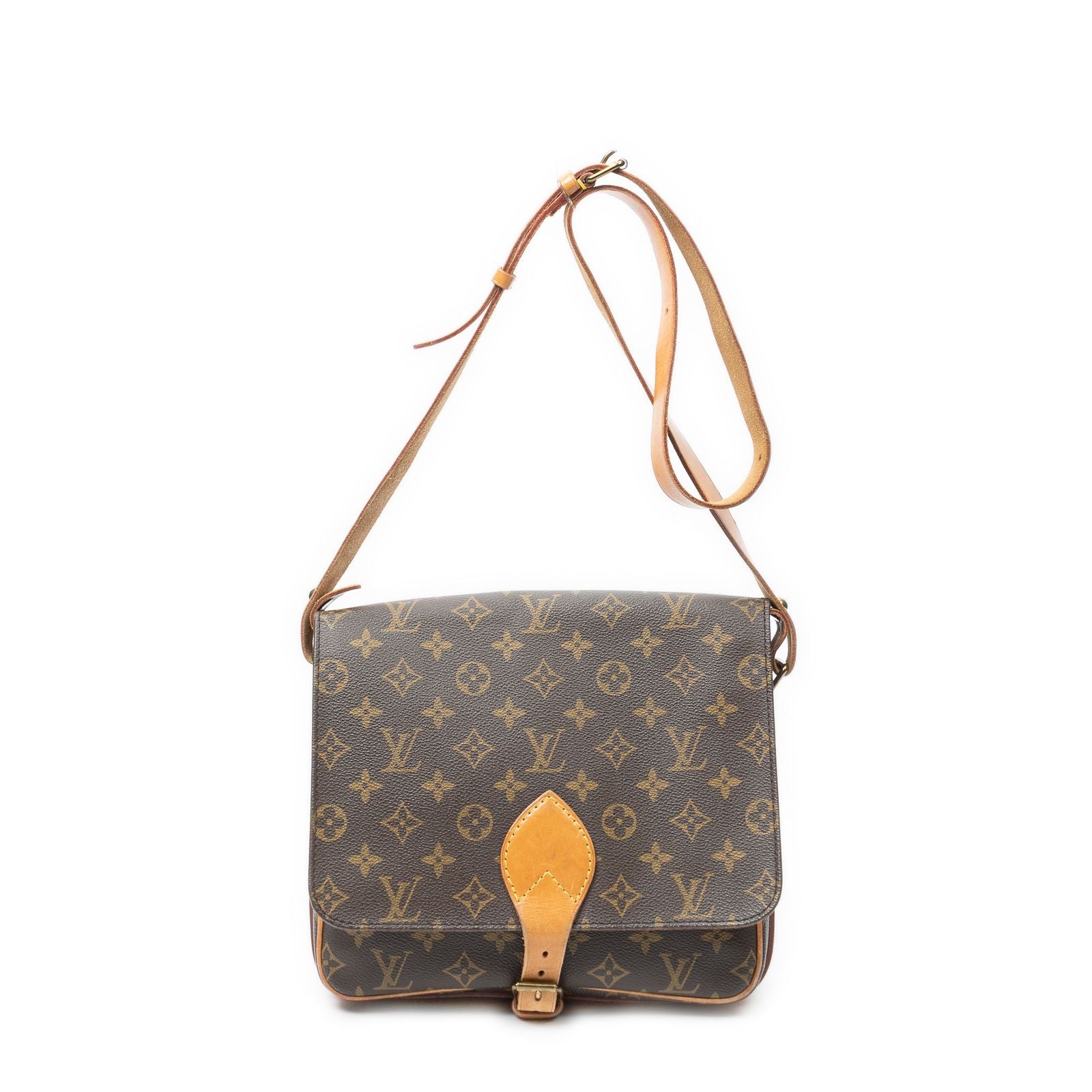 Louis Vuitton Cartouchiere Brown Monogram Canvas Shoulder