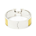 Hermes Clic Clac Bracelet Yellow Silver Plating — view 3