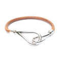 Hermes Jumbo Bracelet Brown Calfskin Leather